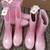 3 Brand new Cat & Jack Rain Boots Kids sizes 2 and 3 pink 1 thumbnail