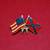 Gettysburg, PA Battlefield Commemorative North and South Pin Pinback 1 thumbnail