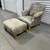 Unique Leather Chair and Ottoman from Germany 1 thumbnail