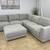 Living Spaces Sectional Couch 3 thumbnail