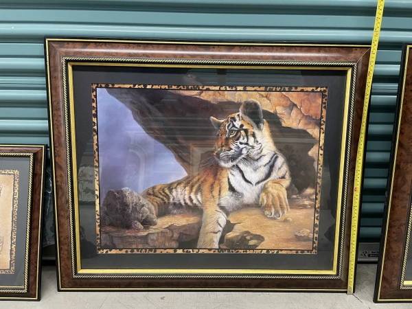 Home Interiors Framed Tiger Art Print 1