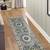 (New)_Contemporary Style Rug Runner 3ftx13ft With Fringes 2 thumbnail