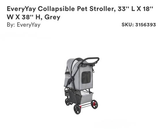 EveryYay Collapsible Pet Stroller 1
