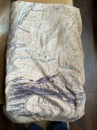 Ultra soft mcgovern plush denali national park map blanket 1