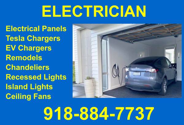 ~ ~ ~ ~ ~ ~ ~ ~ ELECTRICIAN - LOW RATES - 918-884-7737 ~ ~ ~ ~ ~ ~ ~ ~ 1