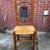 Wicker/Maple Decorative High Back Hall Chair 1 thumbnail