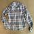 Theory Kenola Audrey Cotton Blue/White Plaid Shirt Blouse-Med/Large 4 thumbnail