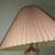 VINTAGE BRASS PINK FLOOR LAMP WITH SHADE 2 thumbnail