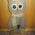 Wood Owl Decoration Hand crafted primitive rustic 1 thumbnail