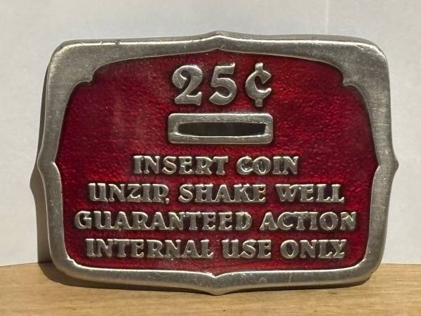 Belt Buckle: 25 Cents Insert Coin 1