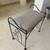 handy little padded metal stool / bench - for a closet or bathroom 3 thumbnail