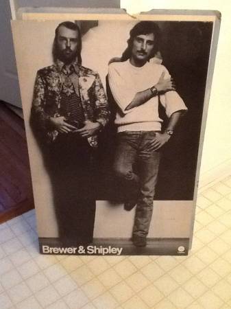 1960s 24X36 Brewer and Shipley record store display sign 1