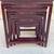 Gorgeous set of four  Rosewood nesting tables, with mother of pearl in 13 thumbnail