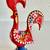 Hand-Painted Portuguese Good Luck Rooster Figurine 5.5 inches tall 1 thumbnail