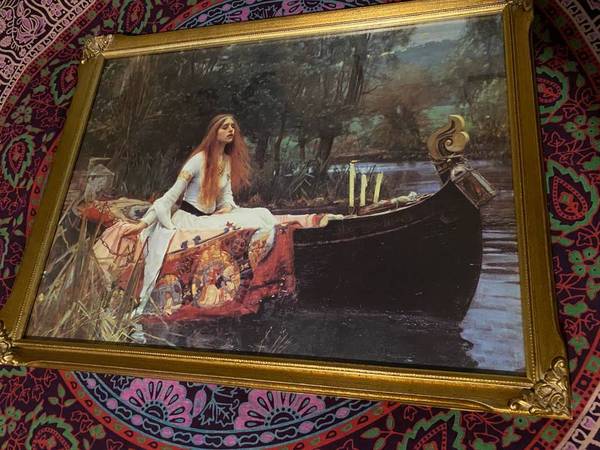 The Lady Shalott -J.W. Waterhouse Framed Print 26x20 1
