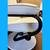 White faux, leather upholstered swivel chair recliner 7 thumbnail