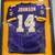 BRAD JOHNSON SIGNED #14 VIKINGS JERSEY- FRAMED 1 thumbnail