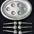 Pottery Barn Serving Tray With Six Serving Spoons Will meet for pickup 1 thumbnail