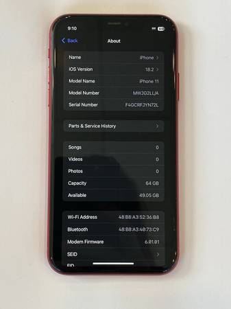 Apple iPhone 11 | Red | 64GB | T-Mobile / Metro PCS 1