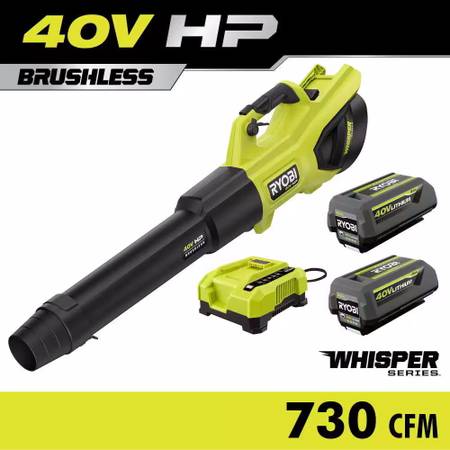 RYOBI 40V HP Brushless Cordless Battery Jet Fan Leaf Blower 1