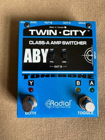 Guitar pedal Twin City Radial Engineering ABY Class A Amp Switcher 1
