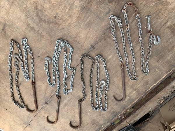 J Hooks Tow Truck Trailer Tie Down Chains 1