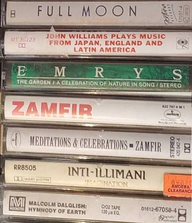 Various Classical and Easy Listening Music on Cassette Tapes 1