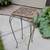 Steel Plant Stand Table 23” Tall Shappy Chic 3 thumbnail