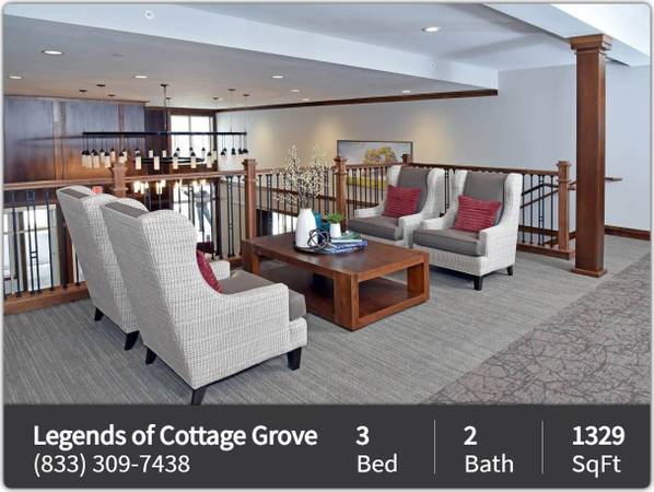 $1,978 / 3br - 1329ft2 - Comfortable senior 1329 sq ft / 3 bed / 2 bath! Great location! (Cottage Grove)63990380540546120