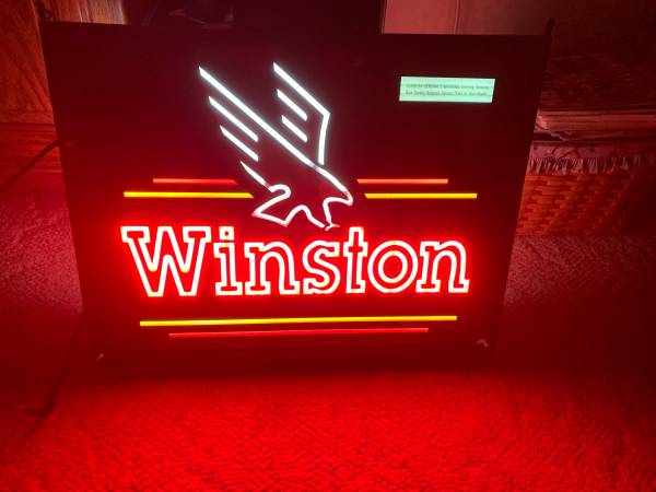 Winston Cigarette Sign 1