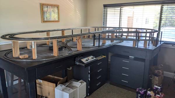 Custom built O Guage Table and Layout 1