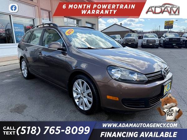 $125/mo - 2012 Volkswagen Jetta SportWagen SE PZEVWagon w Sunroof - $7,999 (27 Colombia St Rensselaer, NY 12144)63477967154945123