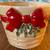Christmas Planter Pot with Red Bow, Pine, and Berries or Mistletoe 2 thumbnail