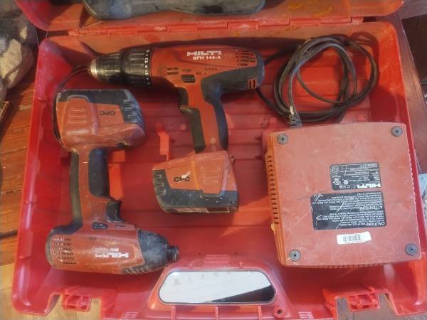 Hilte Impact and Drill with batteries and charger 1