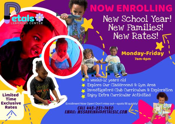 Enroll TODAY! Part-time & Full-time Care 1