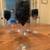 6 Josh Simpson Art Glass Marbleized Blue (Seconds) Wine Glasses 2 thumbnail