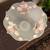 Vintage Victorian Hand Painted Frosted Glass Bowl Chip 6 thumbnail