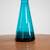 Vintage Morgantown "Flamenco" Peacock Blue Slant Top Vase 5 thumbnail