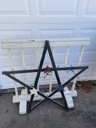 Star with Christmas lights 1