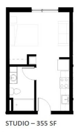 $1,187 / 353ft2 - Ascensor, Listo para cable, Estudio 1ba (6520 N Salem Ave, Portland, OR)63914739954946122