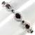 Gem Rich/Red GARNET/White Sapphire .925 Necklace/Set 2 thumbnail