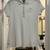 WOMENS WHITE  POLO SHIRT size MEDIUM 100% COTTON 1 thumbnail