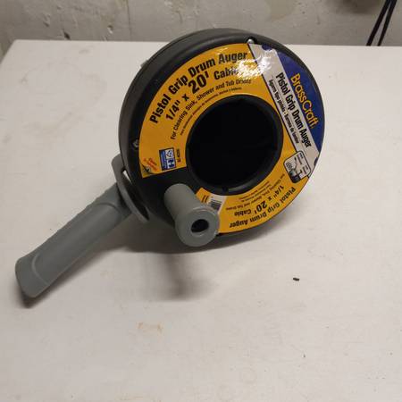 Brass Craft 86250 Drain Auger With A Pistol Grip Drum 1/4 Inch By 20 F - $5 (Foxhall Village)63470820412035121