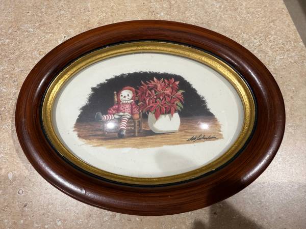 Raggedy Ann - small professionally framed signed print 1