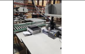 DEHNCO PACKING STATION W/SIDE TABLE & LAPTOP TRAY 1