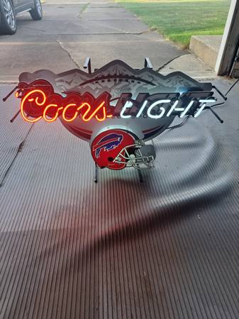 Buffalo Bills Coors light neon sign 1