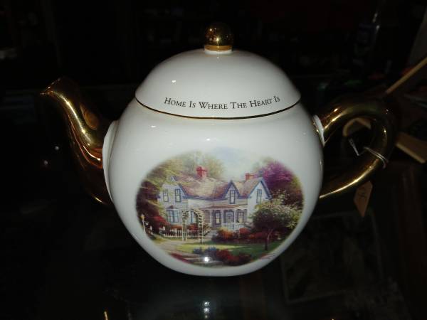 thomas kinkade teleflora gift tea pot 1