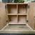 Cabinet Small Oak Storage CD DVD Cabinet Box on Metal Feet 1 thumbnail