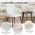 Homy Casa · Lancelot 5-Piece Dining Set · Oak Table + 4 Beige Chair 4 thumbnail