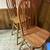 4 solid oak swivel barstools 1 thumbnail